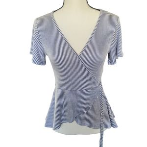 Pair of Wrap Peplum Tops